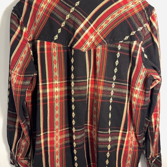 Idyllwind Plaid Aztec Western Shirt XL Miranda Lambert Snap Button Front - Picture 4 of 6